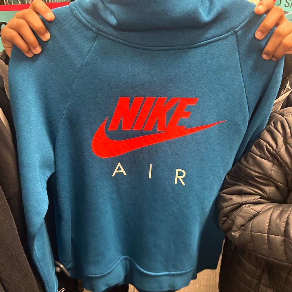 Blue Nike hoodie 
Sz- M